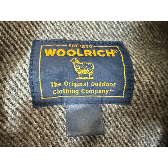 Woolrich Herringbone Wool Shacket Jacket Shirt Mens Size L Size Vintage - Picture 4 of 10